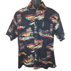 Magellan Sportswear Vintage Route 66 Mens Shirt Medium Classic Fit